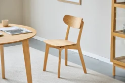 Clearance Nimara Rory spisebordsstol - Træstol i egetræsfiner