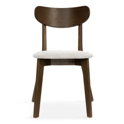 Best Nimara Rory spisebordsstol - Træstol i røget eg med polstret sæde