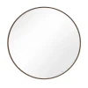 Hot Nimara Ruthy spejl Ø60 cm med træramme i røget eg