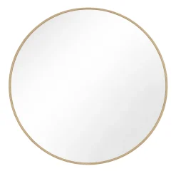 Clearance Nimara Ruthy spejl Ø80 cm med træramme i eg