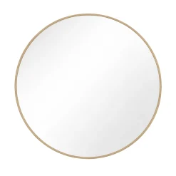 Nimara Ruthy spejl Ø60 cm med træramme i eg