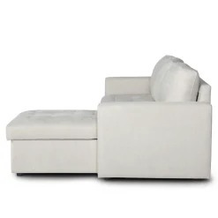 Discount Nimara Sinus beige sovesofa med vendbar chaiselong og opbevaring