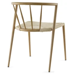 Clearance Nimara Spisebordssæt - Lewis lamel spisebord Ø120 cm med udtræk i egefiner + 6 x Bella spisebordsstole i egelook