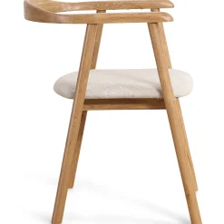 Online Nimara Spisebordssæt - Lewis lamel spisebord Ø120 cm med udtræk i egefiner + 4 x Jocelyn spisebordsstole i eg