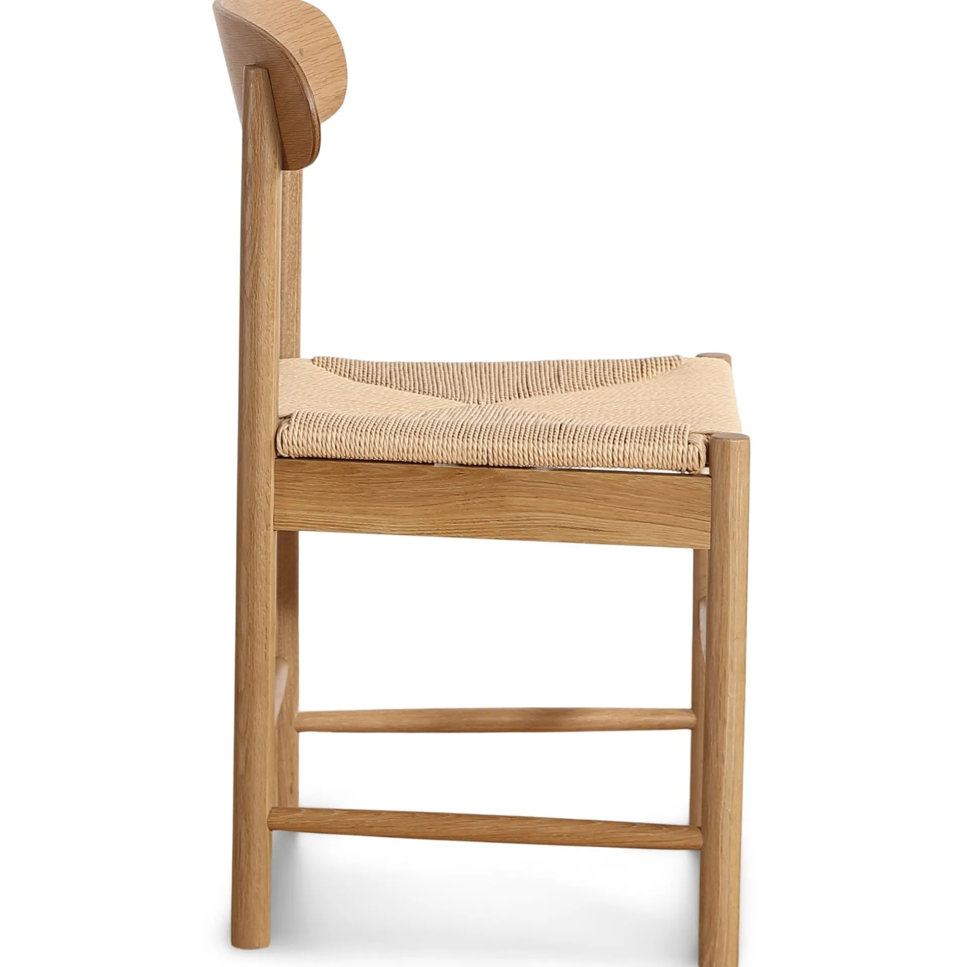 Nimara Spisebordssæt - Lewis lamel spisebord Ø120 cm med udtræk i egefiner + 6 x Madison spisebordsstole i eg