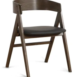 Online Nimara Spisebordssæt - Lewis lamel spisebord Ø120 cm med udtræk i røget egefiner + 4 x Samantha spisebordsstole i røget eg