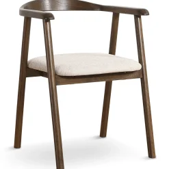 Outlet Nimara Spisebordssæt - Madelina sildebensbord 200 cm i røget egefiner + 4 x Jocelyn spisebordsstole i røget eg