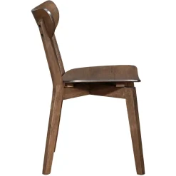 Hot Nimara Spisebordssæt - Miles rundt spisebord Ø120 cm (Røget Egefiner) + 4x Rory spisebordsstole i røget egelook