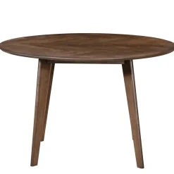 Hot Nimara Spisebordssæt - Miles rundt spisebord Ø120 cm (Røget Egefiner) + 4x Rory spisebordsstole i røget egelook