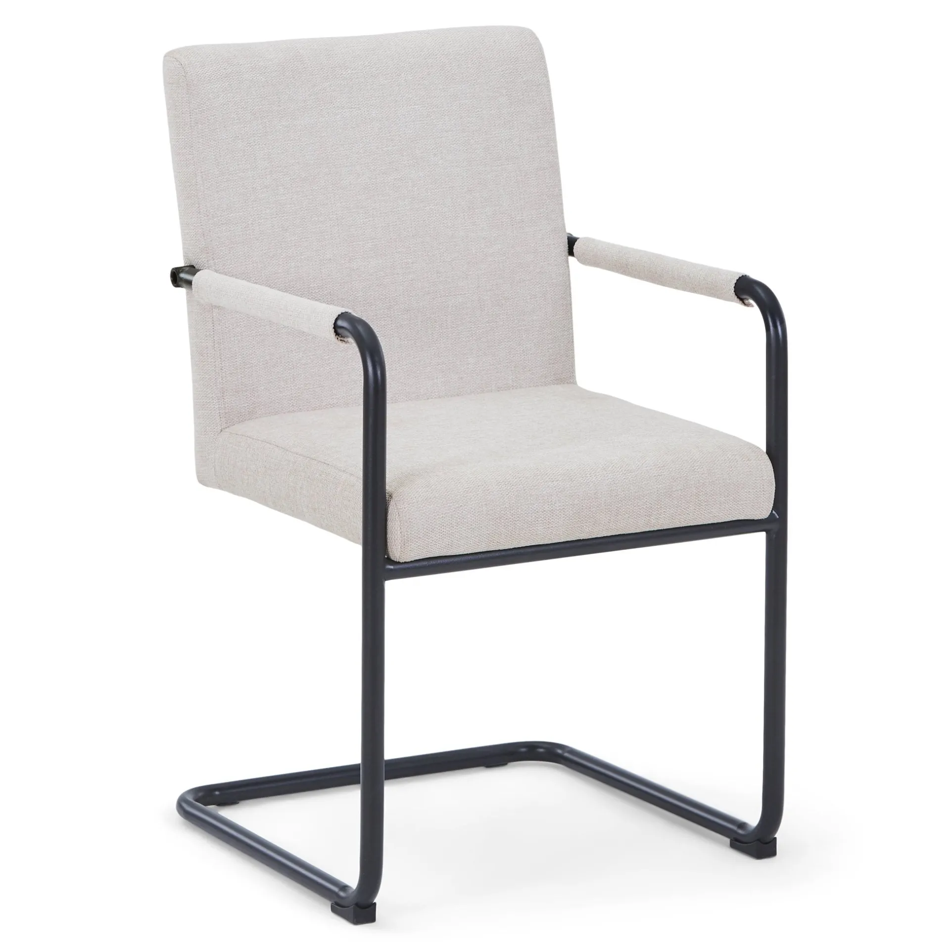 Outlet Nimara Tessa spisebordsstol i beige tekstil