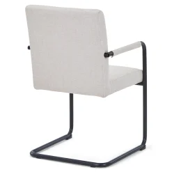 Outlet Nimara Tessa spisebordsstol i beige tekstil