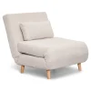 Outlet Nimara Thalia foldbar sovesofa beige tekstil