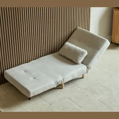 Outlet Nimara Thalia foldbar sovesofa beige tekstil