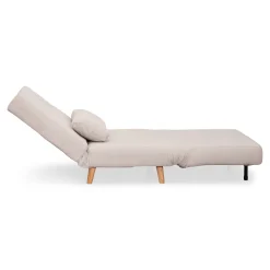 Outlet Nimara Thalia foldbar sovesofa beige tekstil