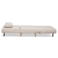 Outlet Nimara Thalia foldbar sovesofa beige tekstil