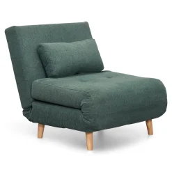 Best Nimara Thalia foldbar sovesofa i grøn tekstil