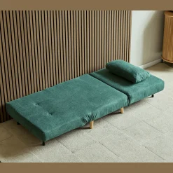Best Nimara Thalia foldbar sovesofa i grøn tekstil