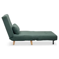 Best Nimara Thalia foldbar sovesofa i grøn tekstil