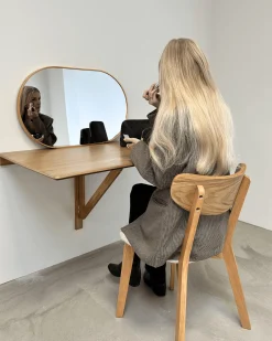 Clearance Nimara Tiago væghængt bord i eg 100x70 cm