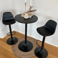 Clearance Nimara Wilma rundt barbord i sort Ø60 cm