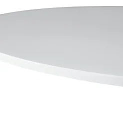 New Nimara Zander - Rundt hvidt spisebord med trompetfod - Ø90 cm