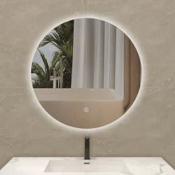 Online Nimara Zarah rundt spejl med LED lys 60 cm